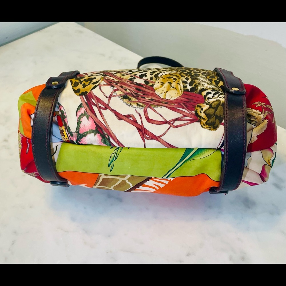 Salvatore Ferragamo Multicolor Leopard Print Shoulder Bag - Picture 4 of 14